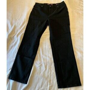 Gloria Vanderbilt Amanda Jeans Size 14 Womens Black